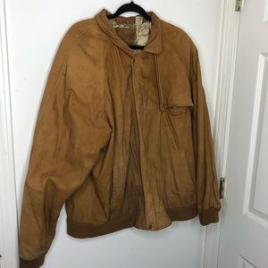 Marlboro Vintage Leather 90s Bomber Jacket